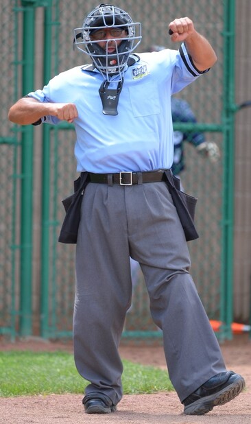 umpire at baseball game